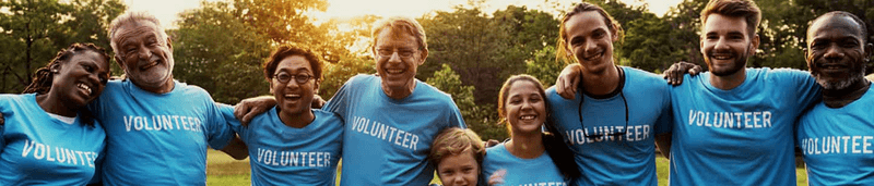 Group of volunteers.