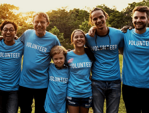 Group of volunteers.